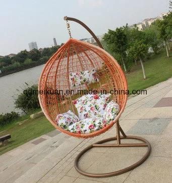 Cane Hanging Basket to Indoor and Outdoor Balcony Hanging Swing Chair Cushion Adult Bird&prime;s Nest Single Rocker Cradle (M-X3537)