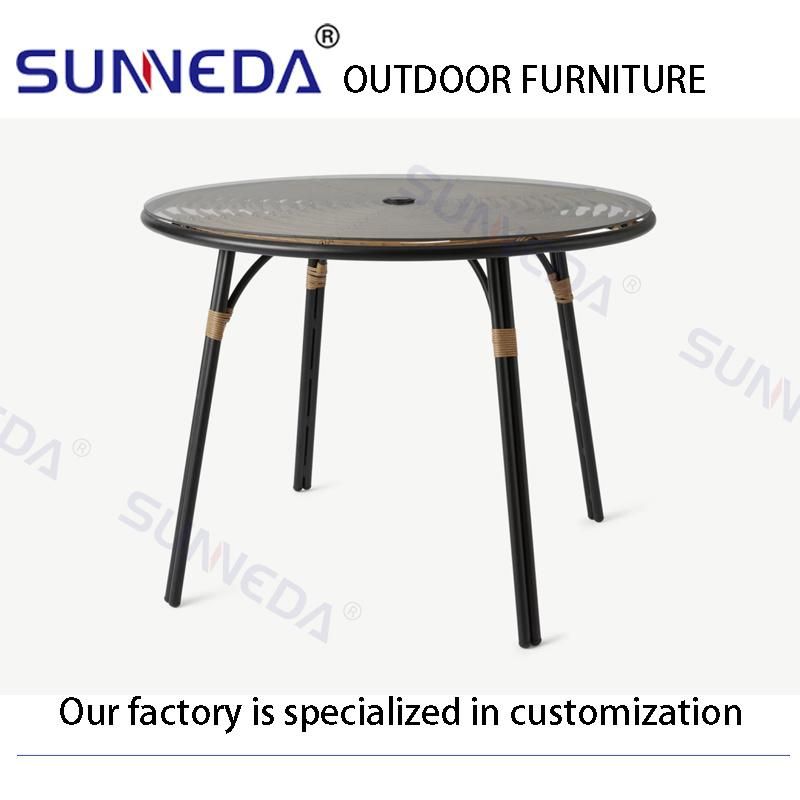 Elegant Straight Aluminum Quiet Easy Package Indoor Outdoor Chair Set