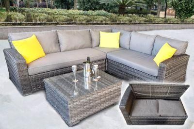 Foshan Factory Wholesale Modern Wicker Sectional Outdoor Garden Rattan Furniture Outdoor Table Sofa Set