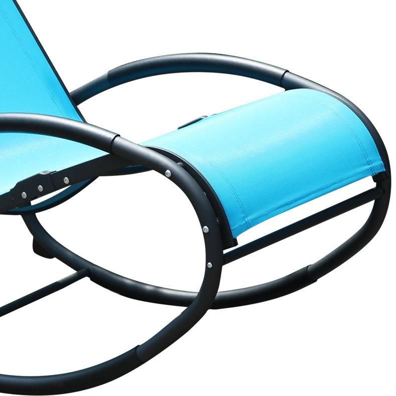 Outdoor Zero Gravity Sun Lounger Chair with Detachable Headrest Pillow