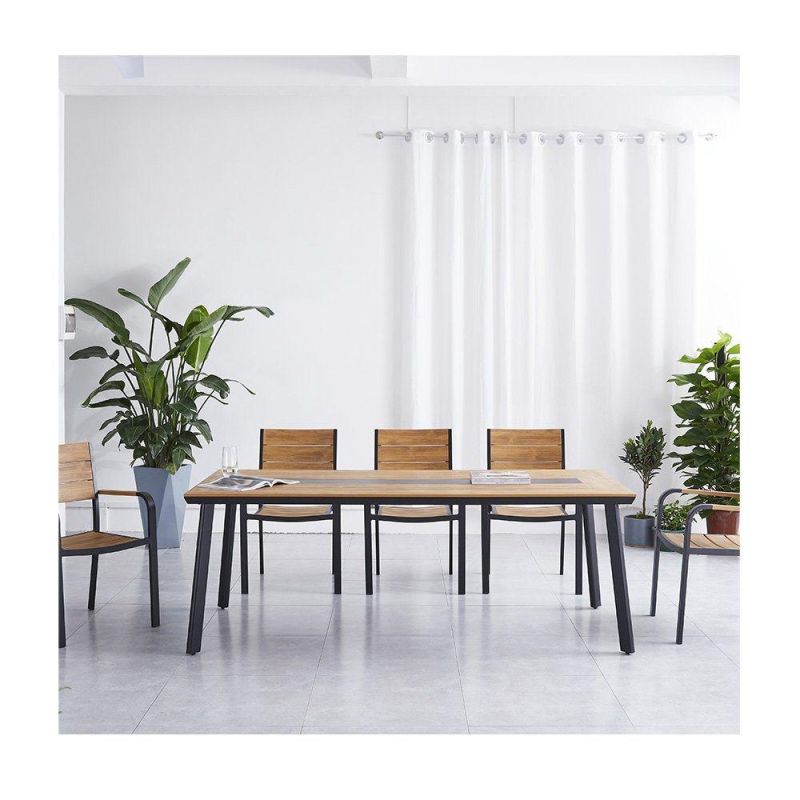 Hotel Modern Restaurant Outdoor Garden Furniture Patio Dining Table