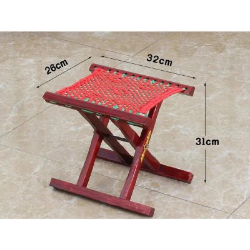 Folding Stool Multipurpose Bamboo Stool Low Stool Collapsible Folding Camping Multifunction Chair Wyz19553