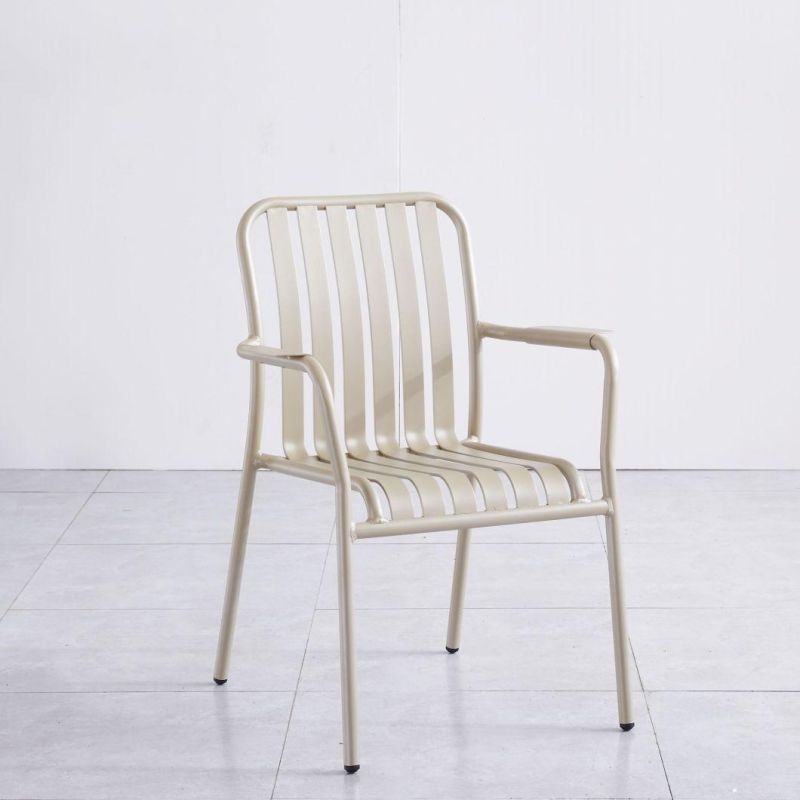 Simple Design Colorful Modern Industrial Aluminum Bar Chair Set
