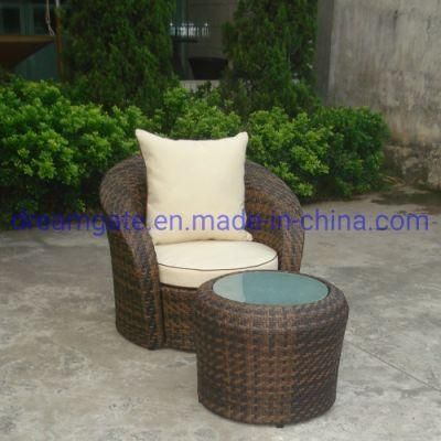 Brown Beach Leisure Chair Indoor Rattan Pool Lounge Sofa