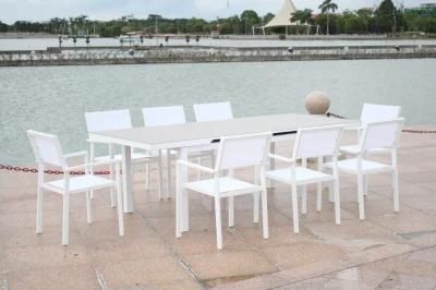 New Metal OEM Customized Modern Outdoor Chairs Extensible Dining Table