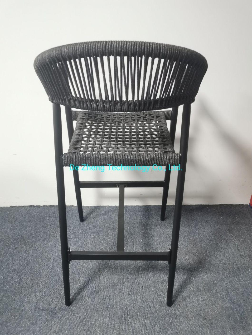 Outdoor Commercial Bar Garden Chairs Aluminum Restaurant Furniture Stackable Dining Aluminum Furniture Set Outdoor Chair Set