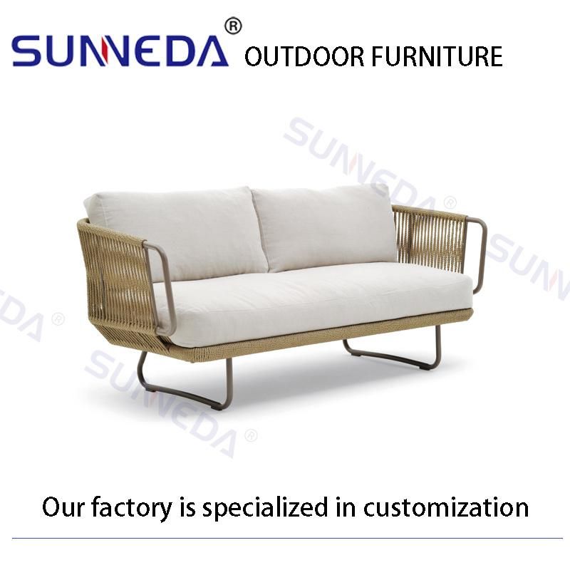 Garden Leisure Outdoor Aluminum Comfortable Sofa Tea Table Luxury Furniture