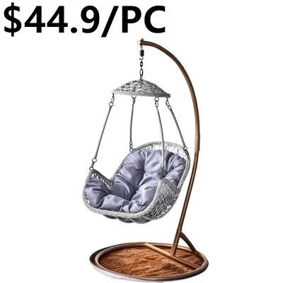 Adult Indoor Rattan-Like Single Recreational Water Drop Bird&prime;s Nest Rattan Swing Chair