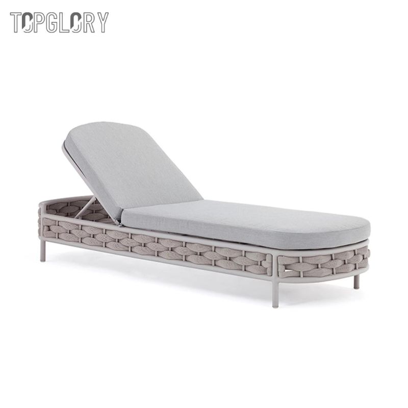 China Wholesale Modern Pool Beach Lounge Chairs with Aluminium Furniture Outdoor Home Garden