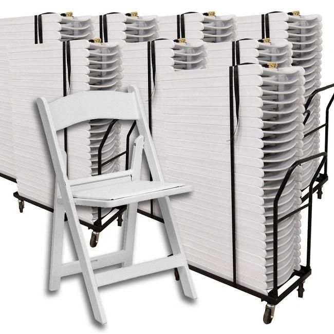 Wholesale Wedding Party Events White Resin Folding Wimbledon Chair