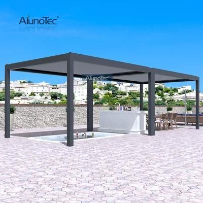 China Best Quality Rainproof Louver Roof Aluminum Structure Bioclimatic Canopy Pergola