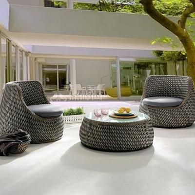 Outdoor Rattan Sofa Courtyard Chair Garden Outdoor Villa Rattan Sofa