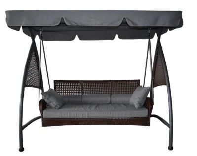 Three Person Luxury Swing with Rattan