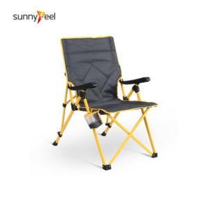 3 Position Adjustable Hardarm Folding Chair Luxury Camping Chair