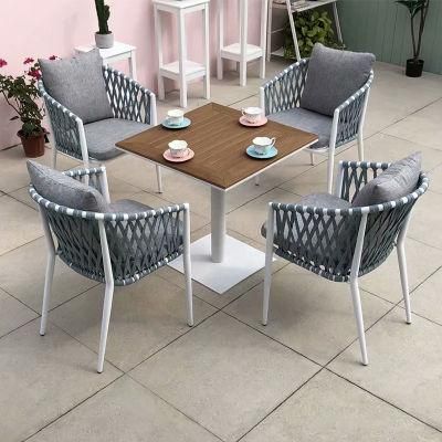 Hot Sale Waterproof New Aluminum Rattan Wicker Garden Modern Outdoor Chair