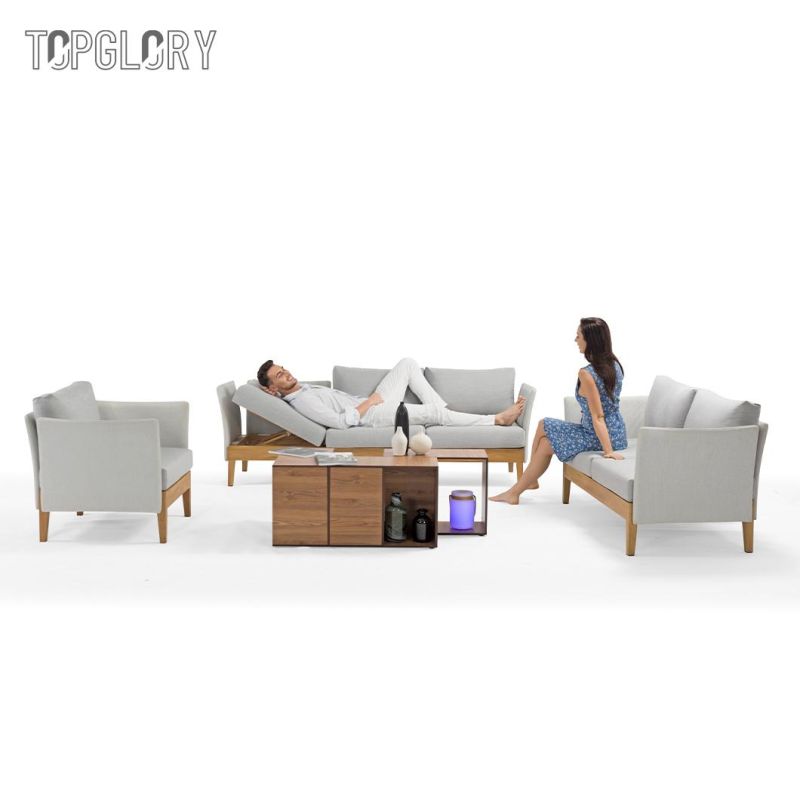 Outdoor Aluminum Beach Swimming Pool Fabric Cushion Wholesale Modern Sofa Set