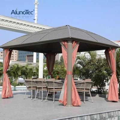 High Quality Double Roof Pavilion Galvanized Steel Panel Modern Gazebo Outdoor