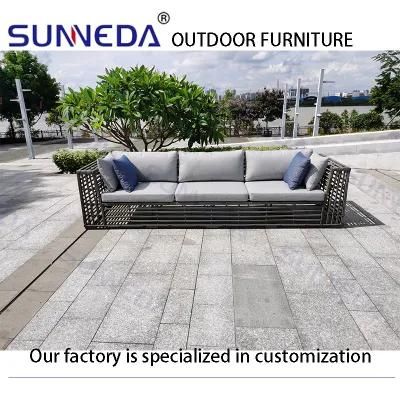 Sunneda Garden Furniture Rattan Hotel Engineering Rattan Outdoor Sofa