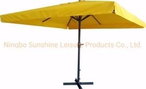 3.5X3.5m Square Telescopic Garden Umbrella