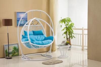 Good Price Rotary Customized OEM Foshan Hanging Swing Double Egg Shape Chair