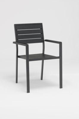 Chinese Aluminum Garden Chair with Wood Grain