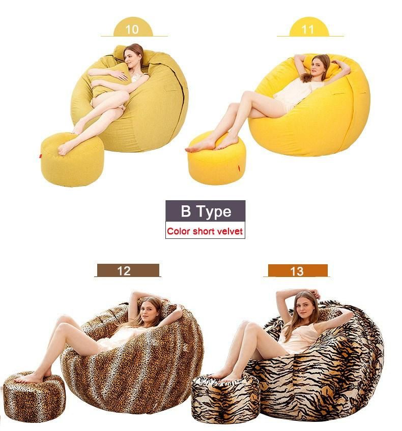 5FT 6FT 7FT Micro Suede Lazy Boy Bean Bags Large Size Foam Luckysac Love Bean Bag
