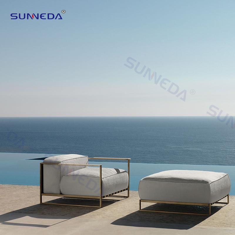 Luxury Hotel Aluminum Sofa Set Leisure Poolside Garden Outdoor Chair