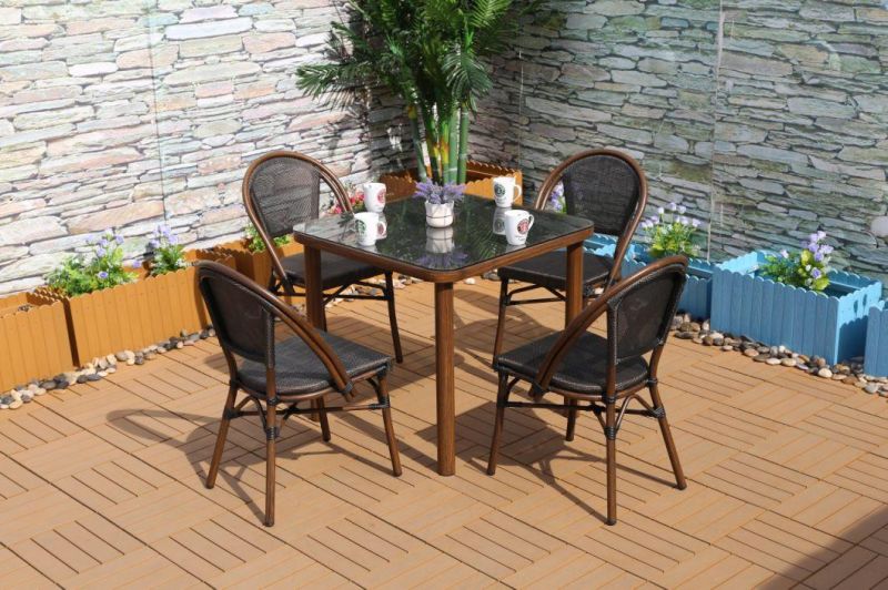 Hotel Modern Restaurant Outdoor Garden Furniture Patio Dining Table