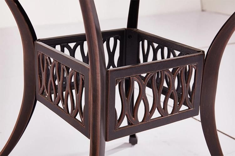 Cast Aluminum Outdoor Bar Table Set Balcony Picnic Table Set Outdoor Furniture