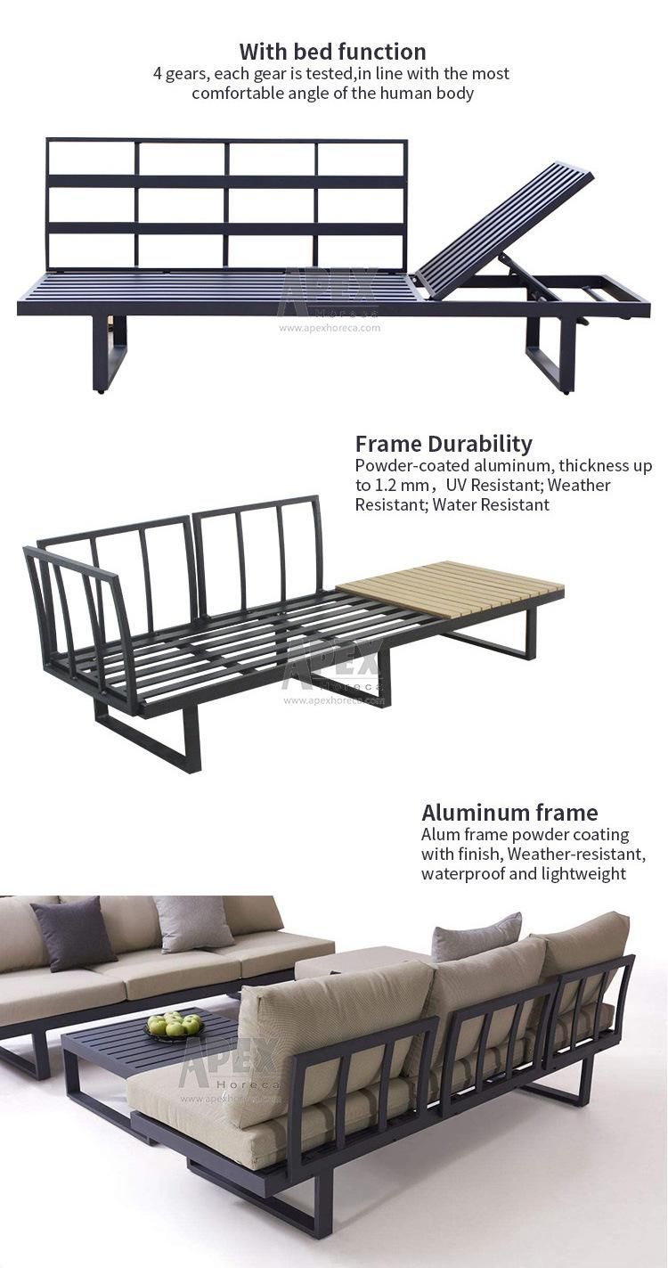 Wholesale Garden Set Aluminum Sectional Outdoor Patio Furniture Sofa Sets