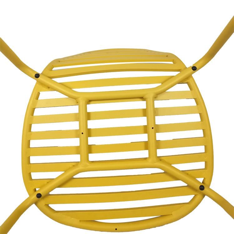 Modern Stylish Peanut Shape Outdoor Aluminum Leisure Garden Cafe Restaurant Bar Chair