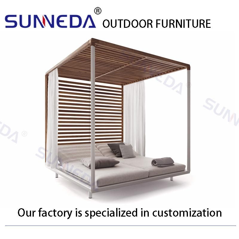 Hotel Presentable Patio Outdoor Aluminum Frame Leisure Chaise Lounge