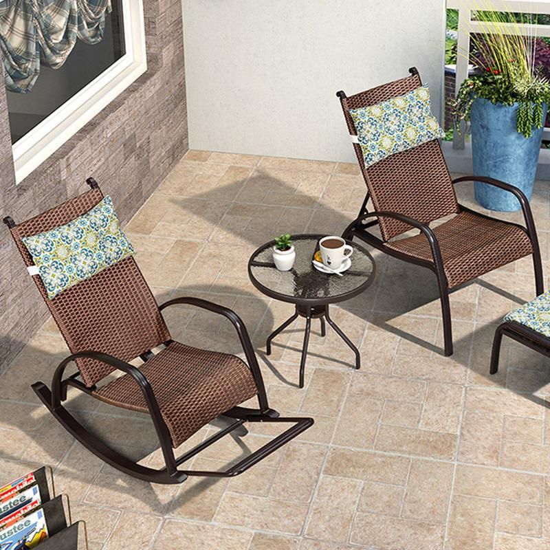 Outdoor and Indoor Patio Hotel Garden Rattan Lounge