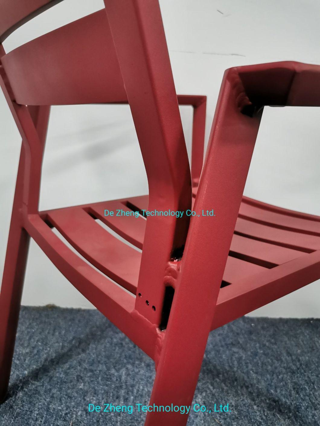 Commercial Furniture Colorful Aluminum Elegant Modern Aluminum Medium Back Cafe Restaurants Dining Garden Chair