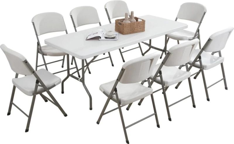5FT Outdoor Rectangle Banquet Folding Table Factory Customized