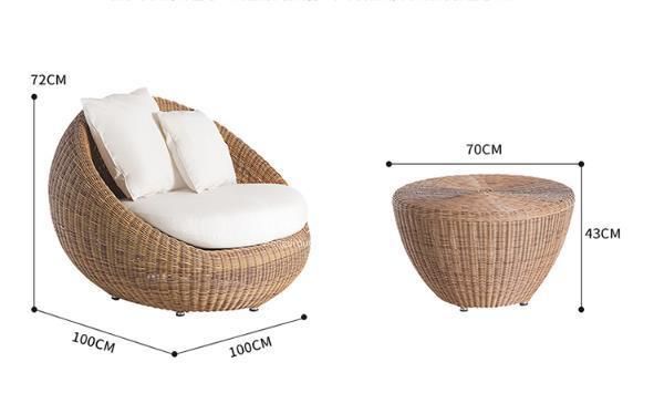 Outdoor Sofa Courtyard Rattan Creative Lazy Hotel Furniture