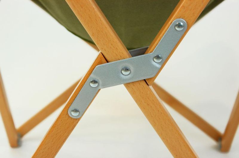 Wooden Canvas Beach Chair Lounge Chair Camping Folding Chair