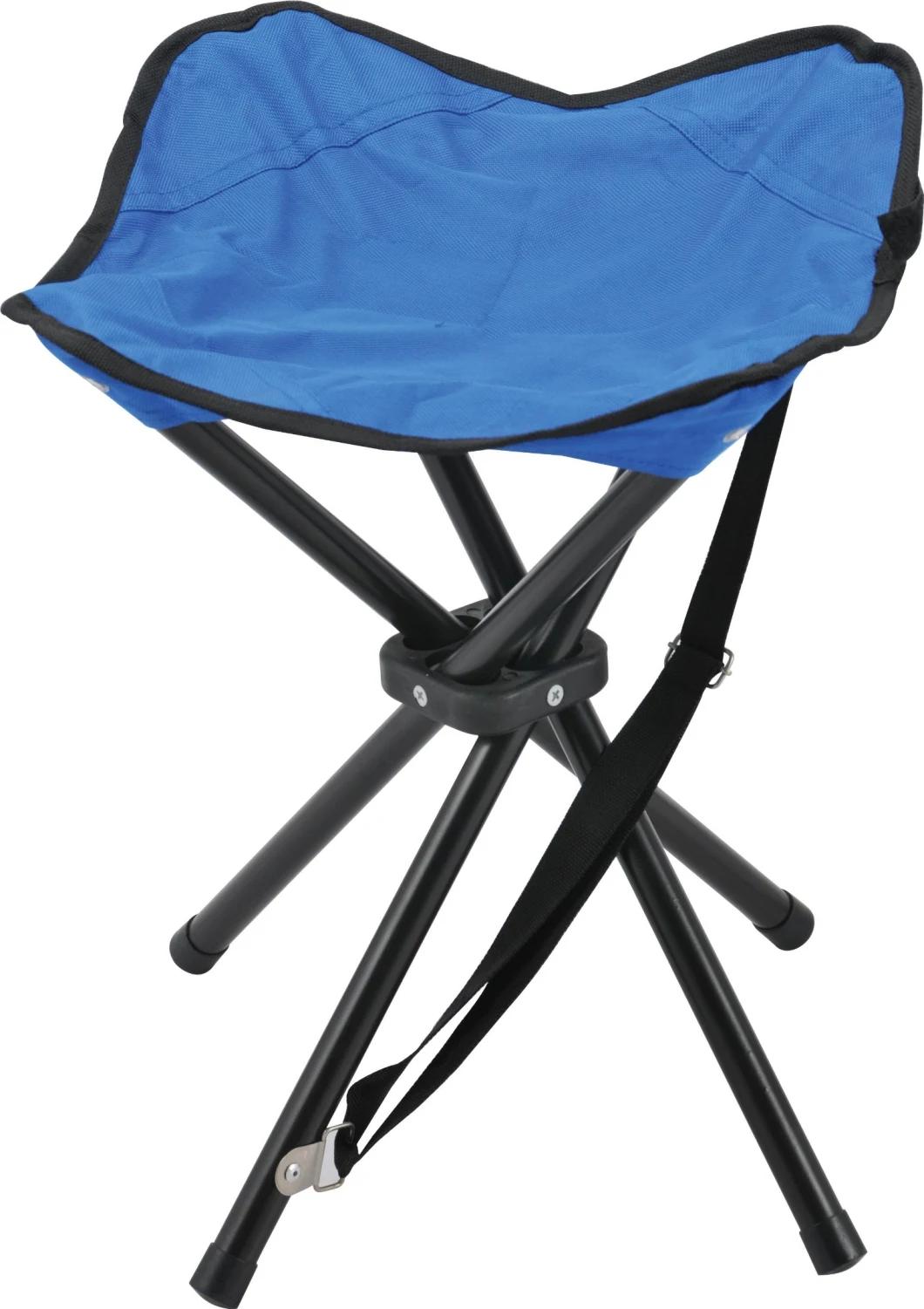 Hot Sell Simple Folding Tripod Stool Chair with Back