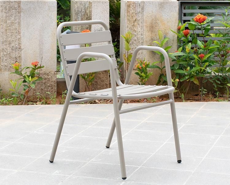 Wholesale Aluminum Metal Outdoor Dining Chair Modern