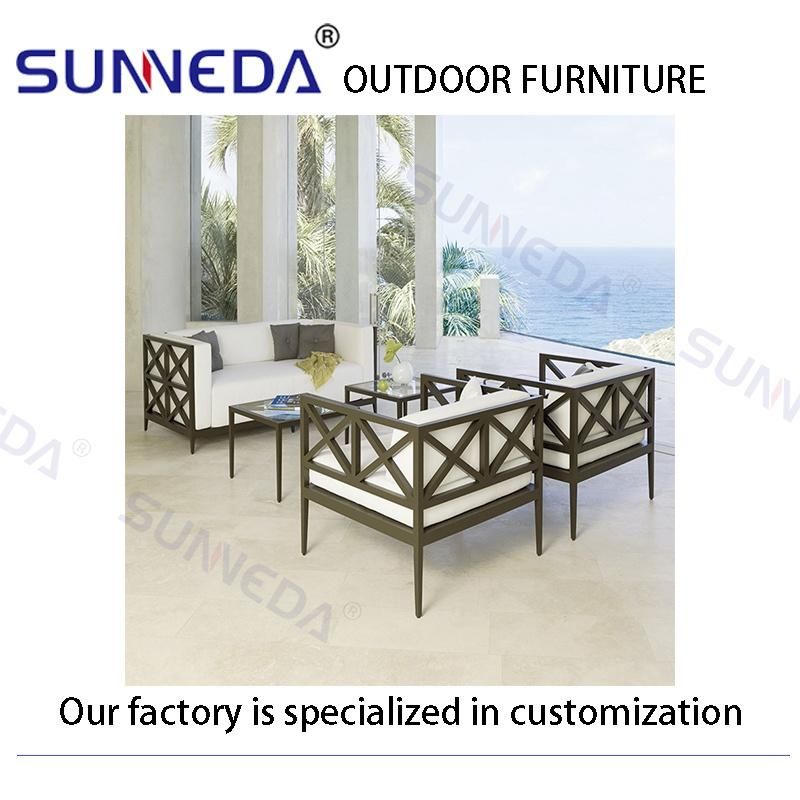 Italian Style Waterproof Crafted Durable Customize 2 Seater Sofa Outdoor Furniture