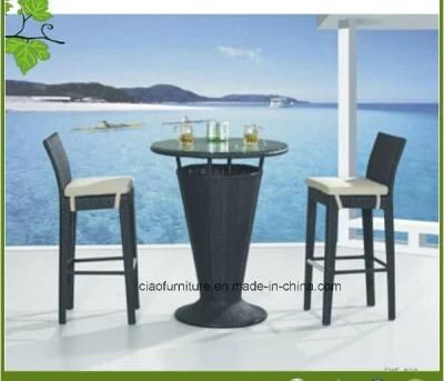 Rattan Outdoor Furniture Leisure Poolside Wicker Bar Table and Chair