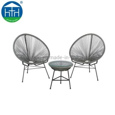 Leisure Beach Rattan Acapulco Garden Wicker Outdoor Patio Table and Chair for Garden