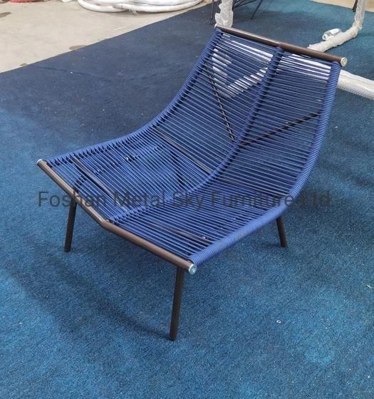 Outdoor Rope Metal Rattan Wicker Garden Hotel Restaurant Villa Chair