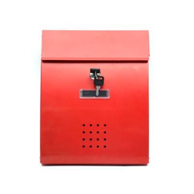 Waterproof Metal Residential Apartment Mailboxes Galvanized Steel Wall Mounted Mail Post Drop Box