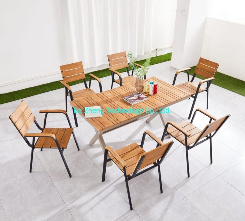 OEM Factory Polywood Coffee Modern Restaurant Dining Chair Set with Cheap Prices