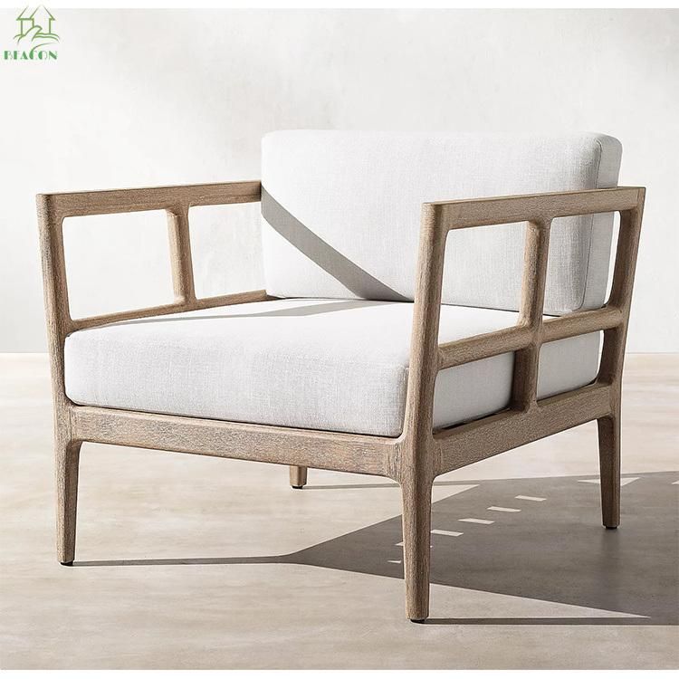 Classical Outdoor Garden Sets Patio Furniture Teak Sofa with Cushions