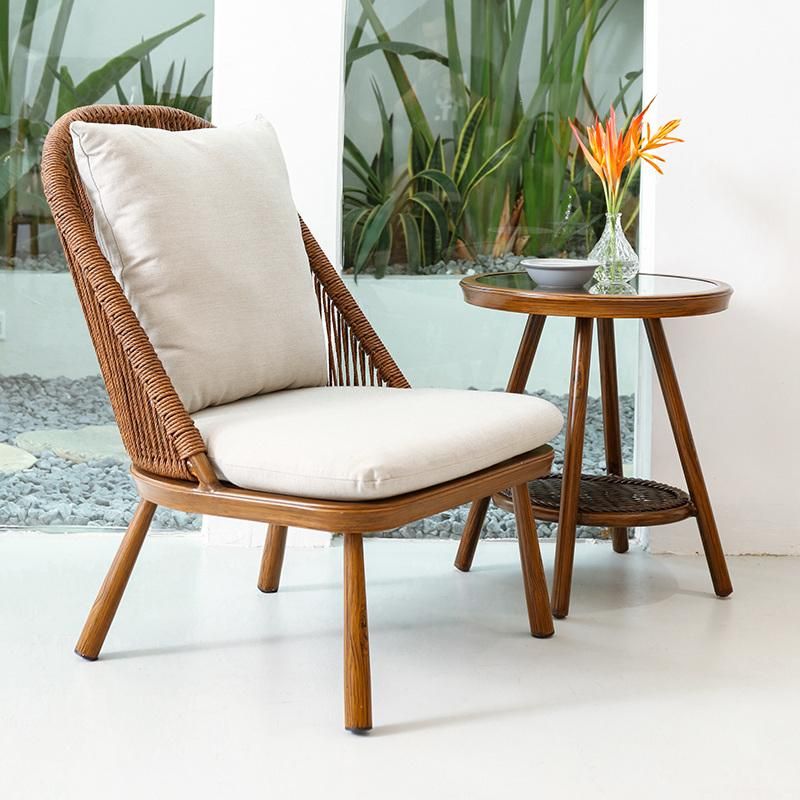 Outdoor Wicker Furniture Set Patio Weaving Rattan Chair with Cushion