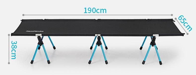 Factory Direct Sale Sturdy Comfortable Outdoor Camping Bed Aluminum Alloy Camping Mat Portable Folding Tent Bed Sleeping Cot