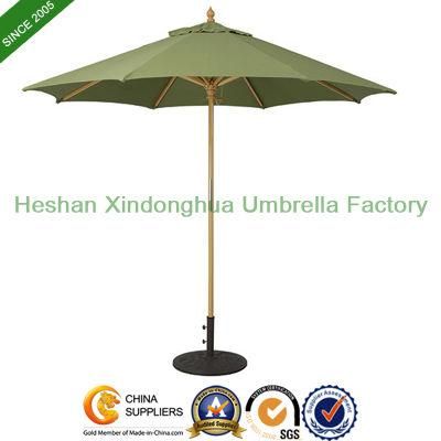 9&prime; Wooden Market Umbrella Suncrylic Fabric with Light Wood (WU-R827L)