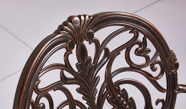 Exquisite Chair Outdoor Patio Metal Cushion Waterproof with 2 Seaters